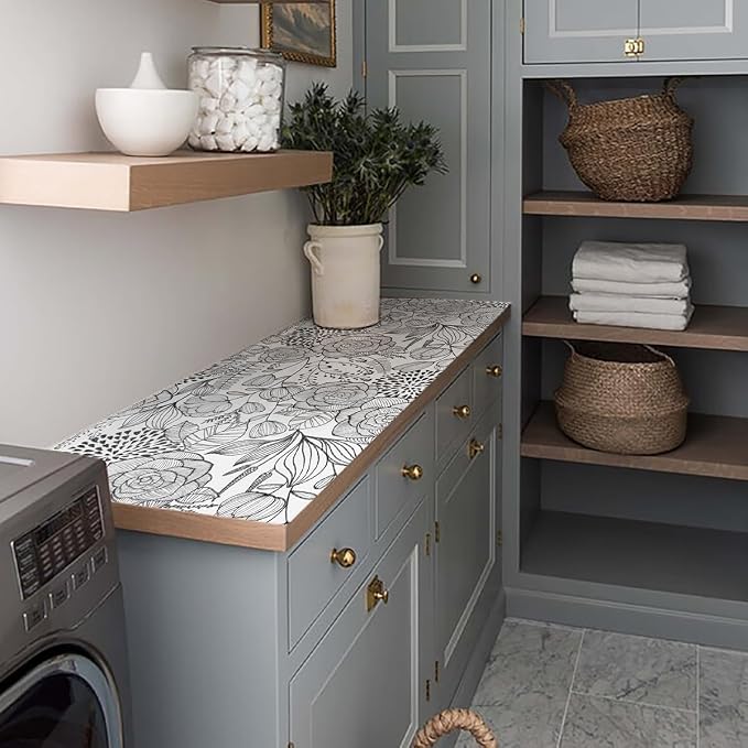 Shelf and Drawer Liner for Kitchen Cabinets, Non-Adhesive and Strong Non-Slip - Image 9