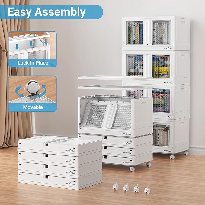 BROVIEW 140Gal Stackable Storage Bins - Image 5