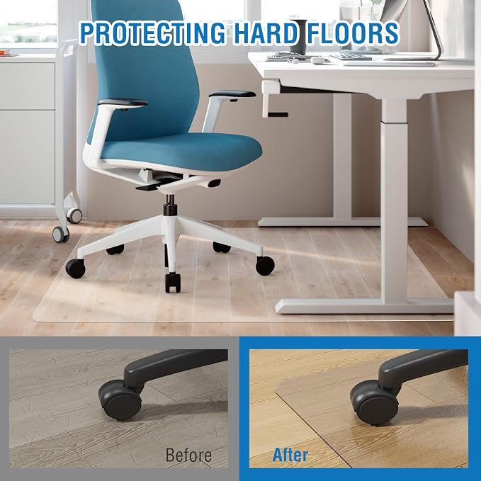 Clear Chair Mat, FUNMAT 36" x 28" Chair Mat - Image 5