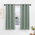 PONY DANCE Sage Green Short Blackout Curtains by PONYDANCE