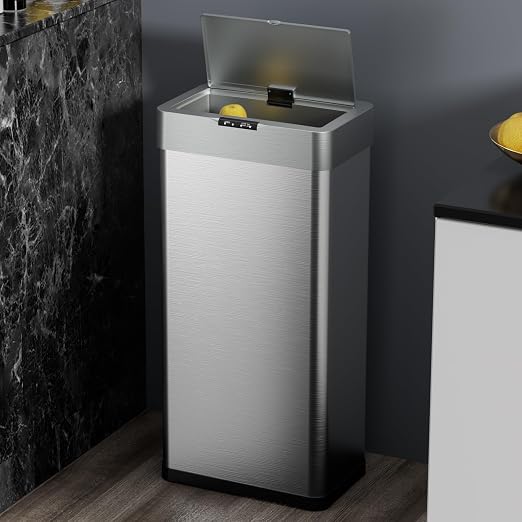 TLSUNNY 16 Gallon Motion Sensor Trash Can, Touchless Automatic Garbage Can - Image 7