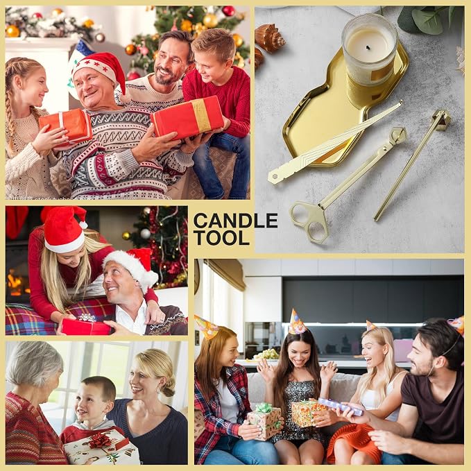 PATOISE 4 in 1 Candle Accessory Set, Wick Trimmer, Candle Snuffer, Wick Scoop - Image 8