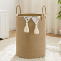 Laundry Basket, Woven Cotton Rope Laundry Hamper, 100L by Artfeel