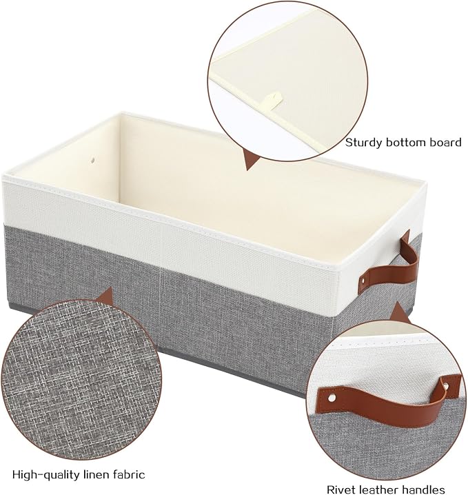 6 Pack Closet Storage Bins, Storage Baskets - Image 4