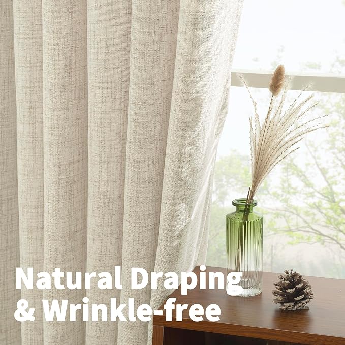 YoungsTex Linen Curtains 80 Inch Length - Image 6