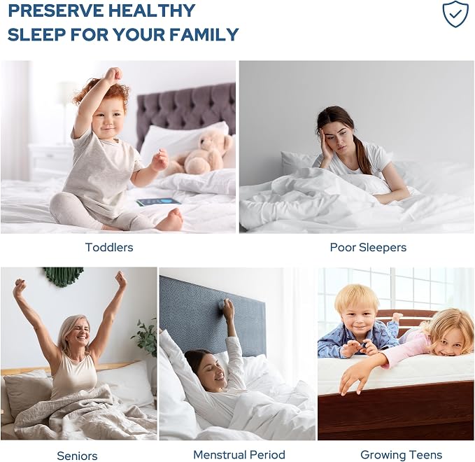 BEDLORE Waterproof Mattress Protector, Full Size, Deep Pocket, Eco-Friendly - Image 7