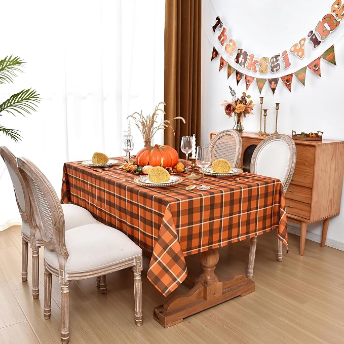 Gingham Plaid Tablecloth - Image 4