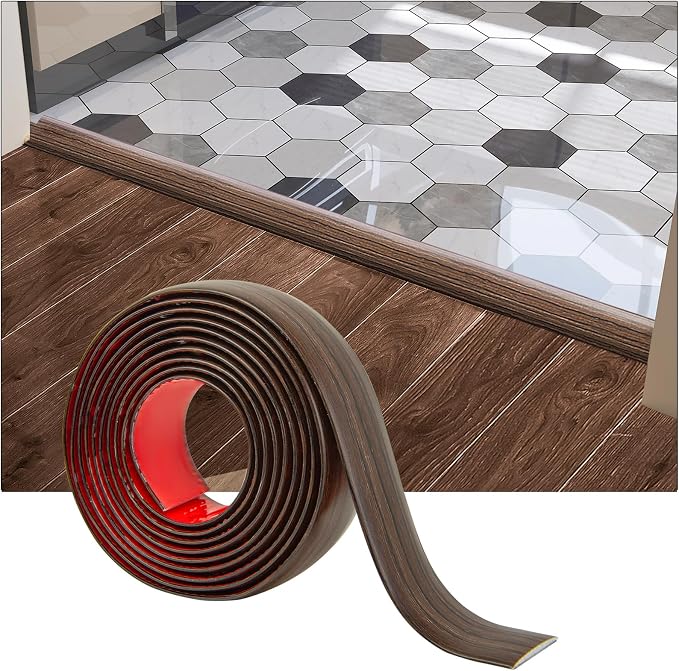 Art3d 4 FT Self Adhesive Vinyl Floor Transition Strip, Laminate Strip Flat by Art3d