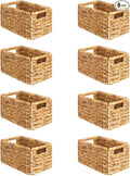 SpaceAid 8 Pack Wicker Basket, Storage Baskets by SpaceAid