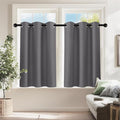 PONY DANCE Cafe Curtains 24 inch Length, Short Blackout Drapes by PONYDANCE