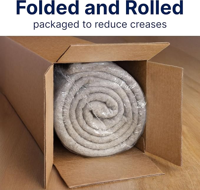 RUGPADUSA - Eco-Plush - 12' Square - 1/4" Thick - 100% Felt - Premium Cushioned - Image 8