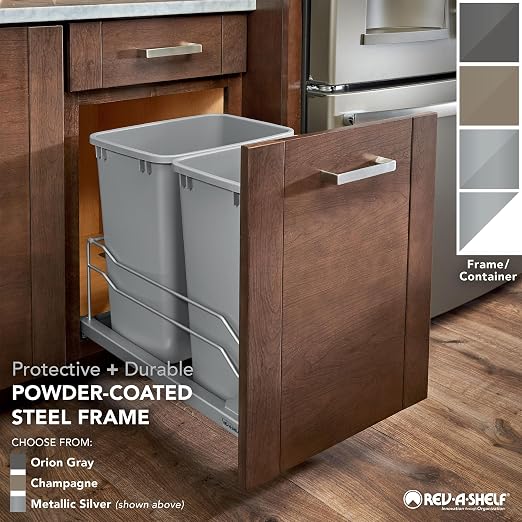 Rev-A-Shelf Pullout Dual Trash Cans - Image 7