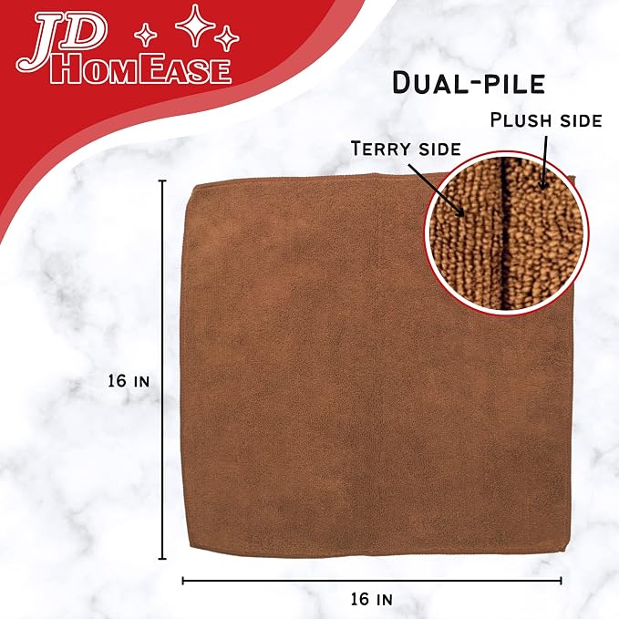 Microfiber Cleaning Cloths, 120 Pack, All-Purpose, Highly Absorbent, Washable - Image 2