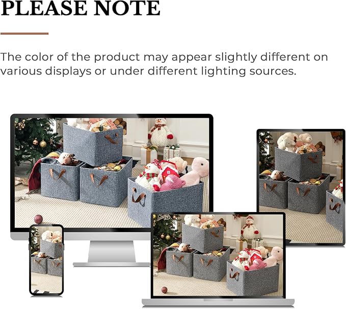GRANNY SAYS Storage Baskets for Shelves, Closet Organizer Bins, Clothes Storage - Image 9