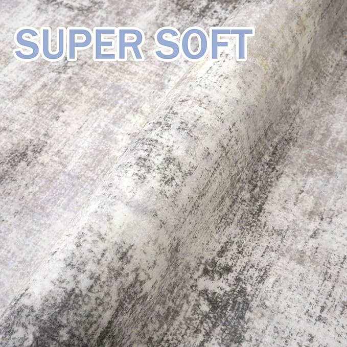 IOHOUZE Abstract Runner Rug 3x8 Ft Washable Runners - Image 7