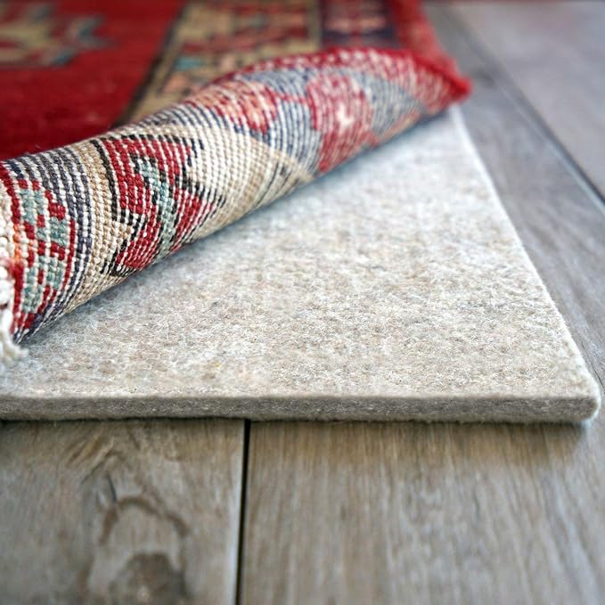 RUGPADUSA - Eco-Plush - 9' Square - 1/4" Thick - 100% Felt - Premium Cushioned by RugPadUSA