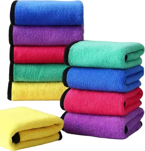 10 Pack Premium Microfiber Towels Coral velvet Washing and Detailing Towels by Unknown