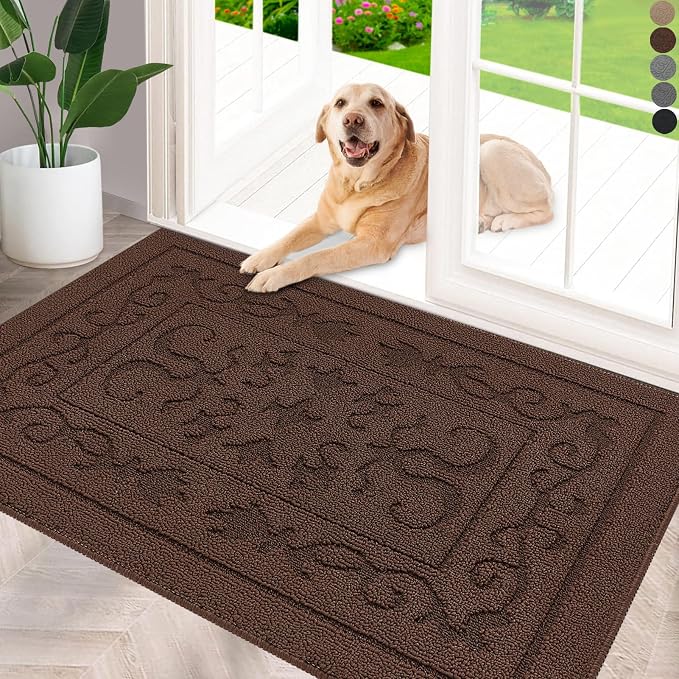 FONEYI Indoor Door Mat 36" x 59", Dirt Trapper Door Mats Non-Slip Entryway Rugs by FONEYI