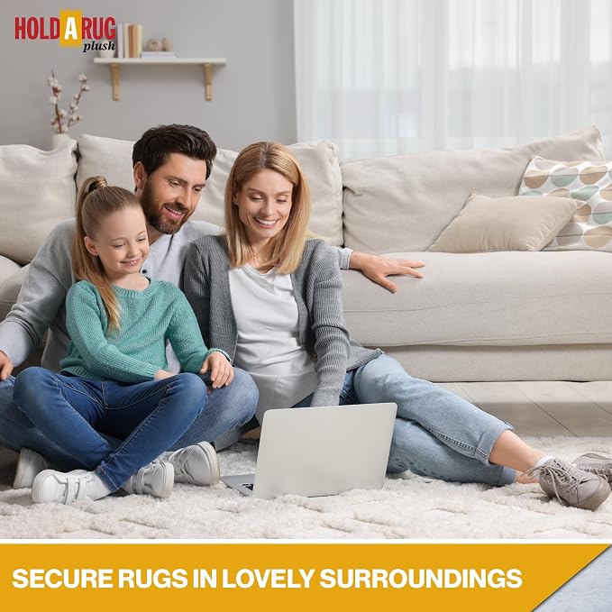 Hold-a-Rug Plush 3' x 12' Nonskid, Nonslip Rug Pad, Reversible Gripper - Image 5