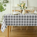 Classic Gingham Plaid Tablecloth Fabric by Essifunia