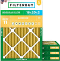 Filterbuy 16x20x2 Air Filter MERV 11 Allergen Defense Replacement, by Filterbuy