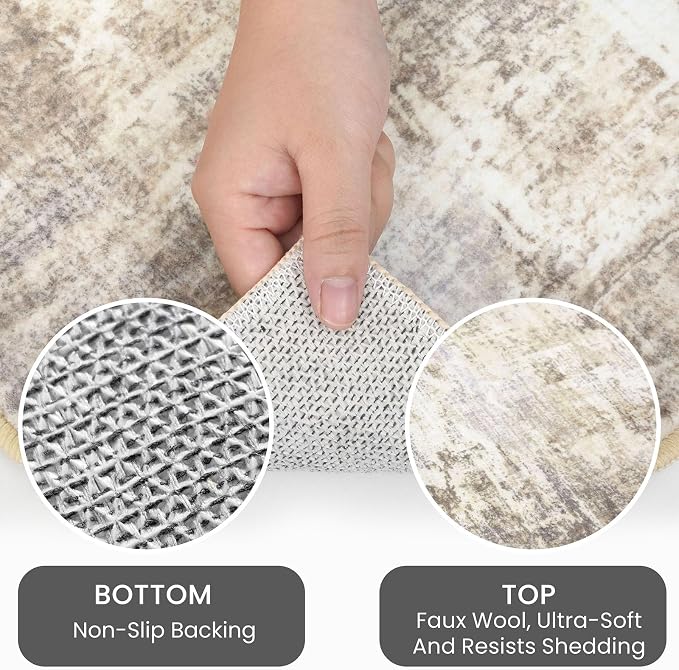 IOHOUZE Abstract Runner Rug 3x10 Ft Washable Runners - Image 4
