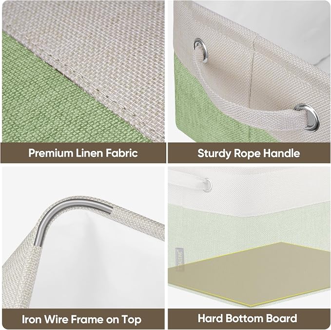 BALEINE 3 Pack Fabric Storage Bins - Image 4