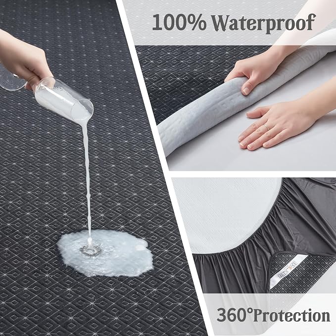 BEDLORE Twin Mattress Protector, Waterproof Noiseless Mattress Cover - Image 4