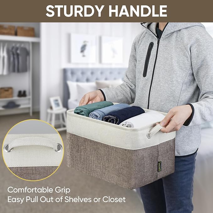 BALEINE 4 Pack Fabric Storage Bins - Image 8