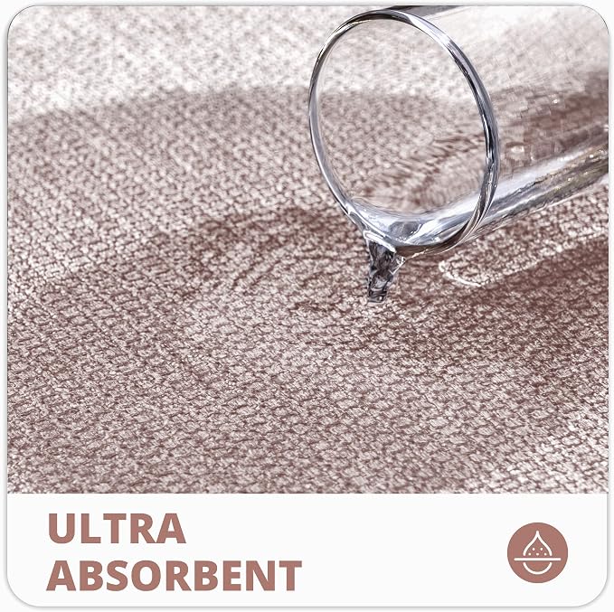 Bathroom Rugs Set 2 Pieces, Thin Bathroom Mats, Toilet Rugs, Quick Dry - Image 4
