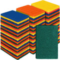 Hoolerry 100 Pcs Heavy Duty Scouring Pads Non Scratch Household Scrub Pads by Hoolerry