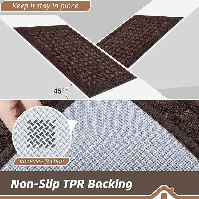 BEQHAUSE Waffle Door Mats Indoor 32"x48", Dog Mat - Image 5