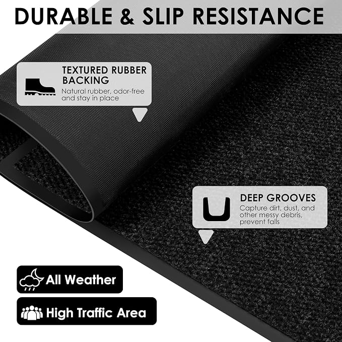 4′ x 63′ Front Door Mat Indoor Outdoor Entrance, Commercial Floor Mat Heavy - Image 7