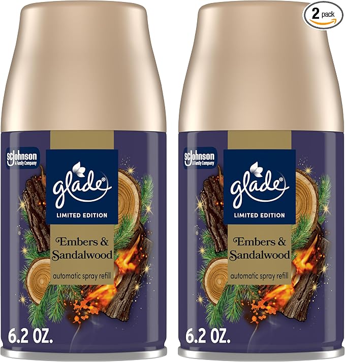 Glade Automatic Spray Refill, Embers & Sandalwood, Scented Air Freshener by Glade