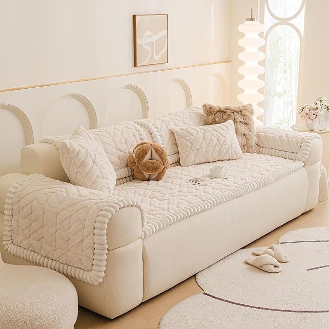 OTOB All Season Couch Cover for Dogs Washable, Non Slip Fuzzy Plush Pet Couch - Image 9