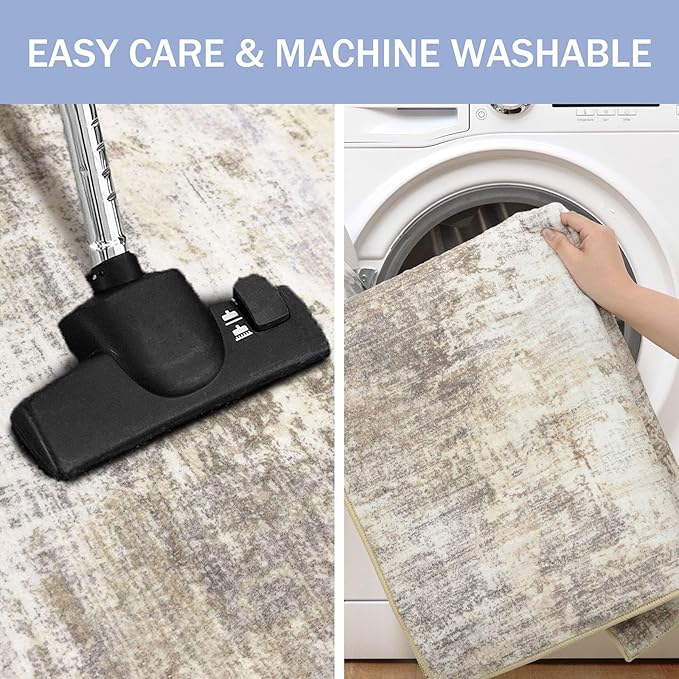 IOHOUZE Abstract Runner Rug 3x16 Ft Long Washable Runners - Image 3
