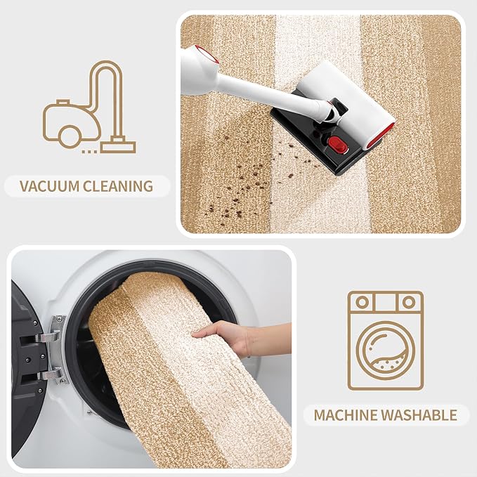 Kitinjoy Indoor Outdoor Door Mat, 32x20 Non-Slip Absorbent Dirt Trapper - Image 5