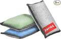 2-Sided Premium Microfiber Dish Sponge and Scrubber 3 Pack Variety by FAYINA