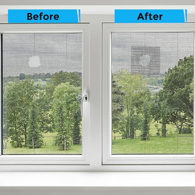 Black Window Screen Repair Tape, 2IN X 35FT Screen Repair Kit - Image 3