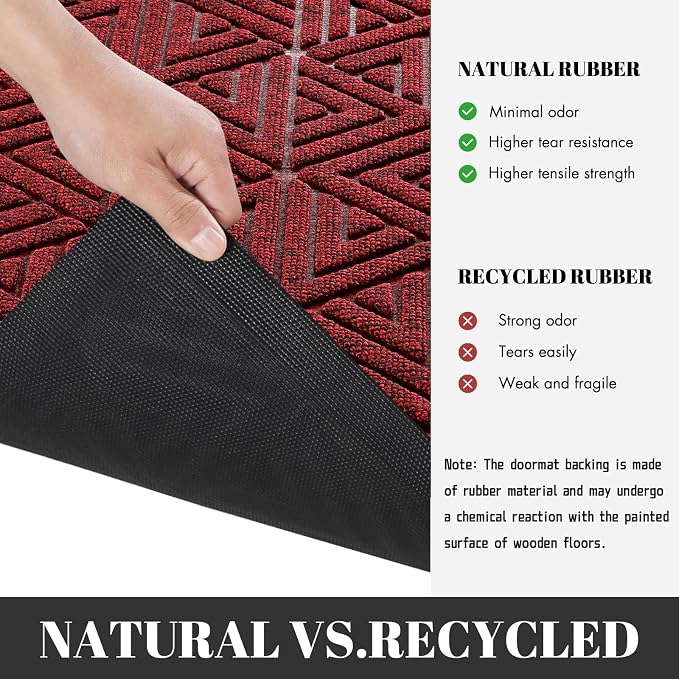 Yimobra Large Door Mat 47x24, All-Weather Waterproof Non-Slip Welcome Matt - Image 5