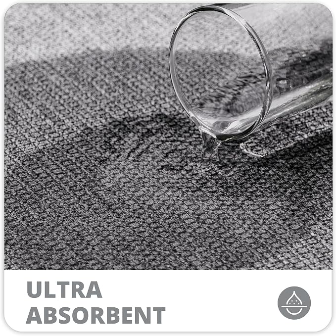Bathroom Rugs Set 2 Pieces, Thin Bathroom Mats, Toilet Rugs, Quick Dry - Image 4