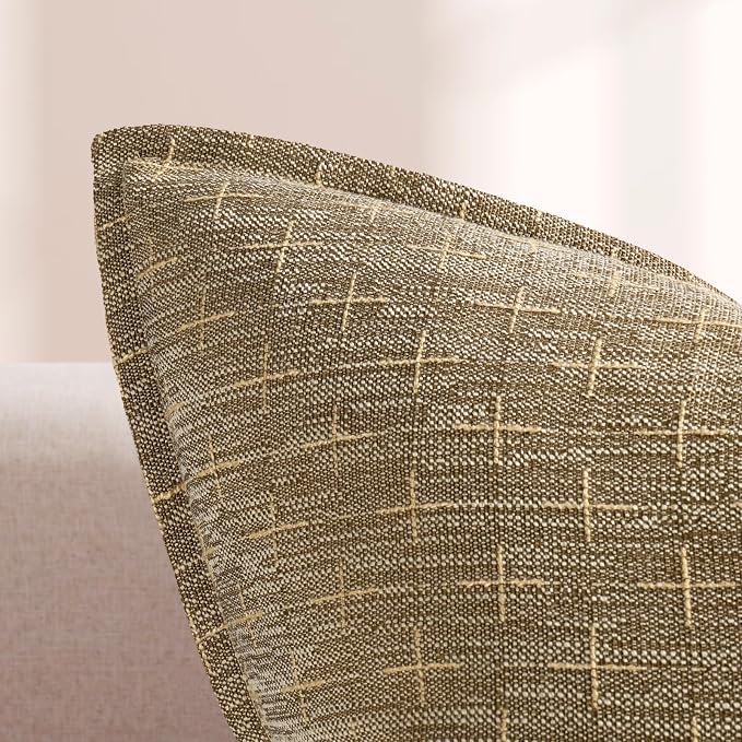ZWJD Pillow Covers 26x26 Set of 2 Soft Polyester Textured Pillow Covers - Image 2