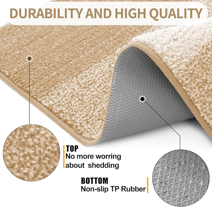 Kitinjoy Indoor Outdoor Door Mat, 36x24 Non-Slip Absorbent Dirt Trapper - Image 3