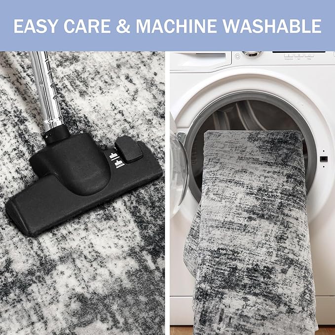 IOHOUZE Abstract Runner Rug 3x14 Ft Washable Runners - Image 3