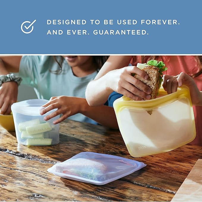 Stasher Premium Silicone Reusable Food Storage Stand-Up Bag Mega, Sous Vide - Image 9