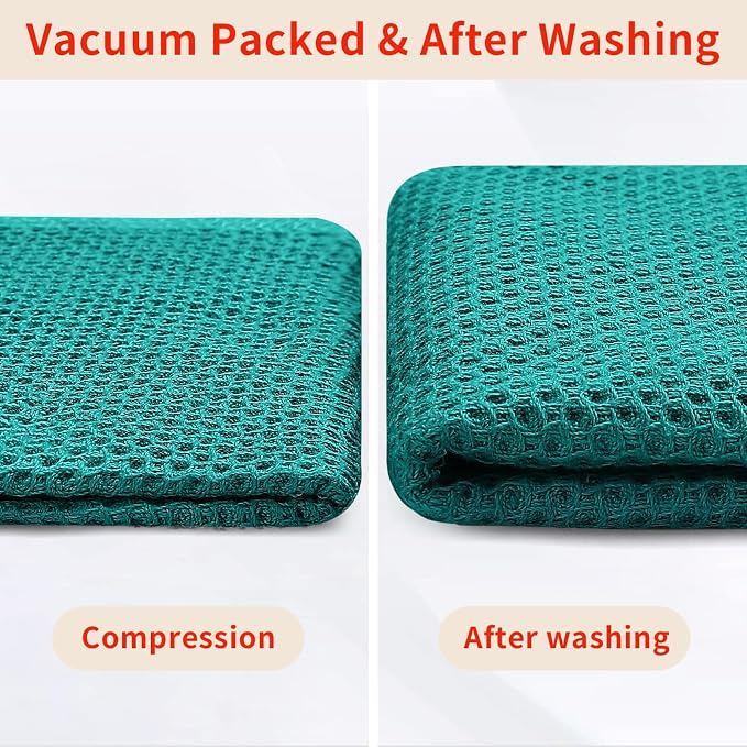 Homaxy 100% Cotton Waffle Weave Kitchen Dish Towels, Ultra Soft Absorbent Quick - Image 7