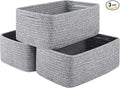 3 Pack Small Storage Baskets for Organizing, Cute Woven Decorative Gift Baskets by OIASKET