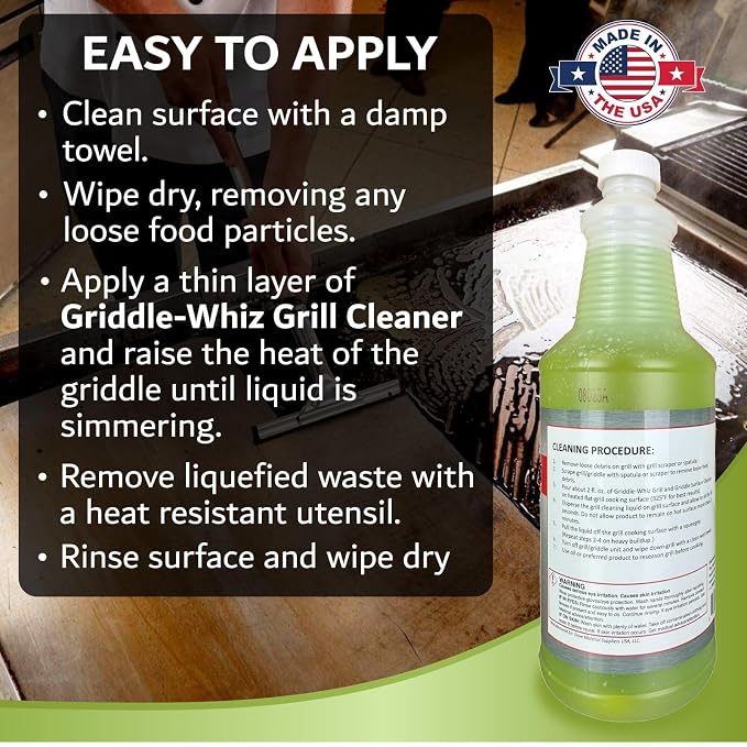 Griddle-Whiz Grill & Griddle Cleaner | Removes Grease, Food Residue, Burnt On - Image 6