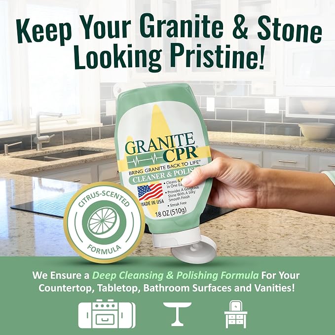 Granite CPR Cleaner & Polish Can Be Used Daily On Granite, Quartz & Corian. - Image 2