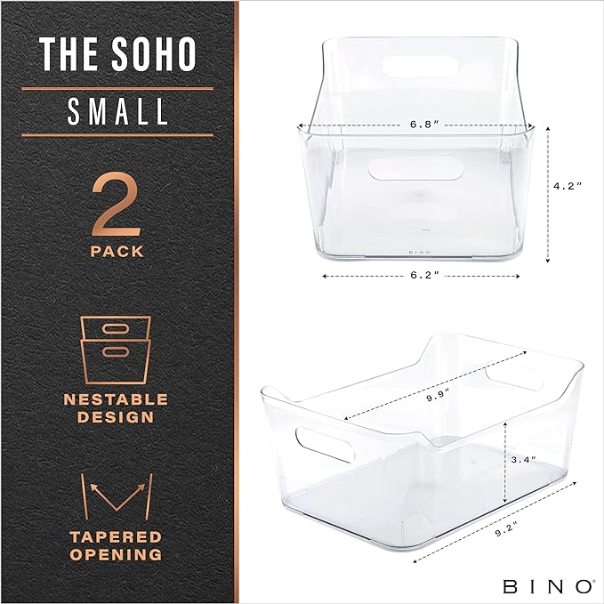 BINO | Plastic Storage Bins, Small - Image 2